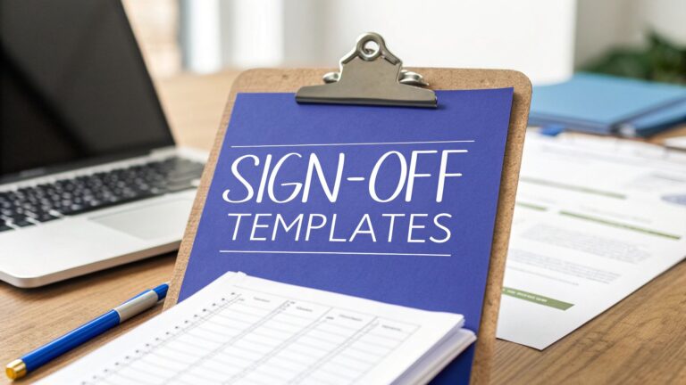 Read more about the article 6 Project Sign Off Template Examples to Simplify Your Workflow