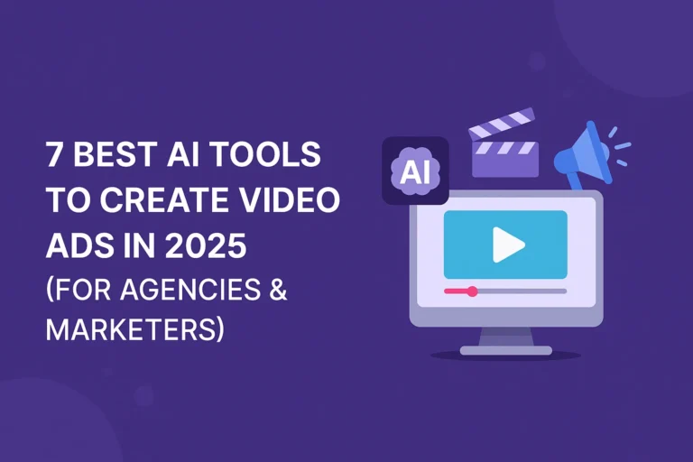 Read more about the article 7 Best AI Tools to Create Video Ads in 2025 (For Agencies & Marketers)