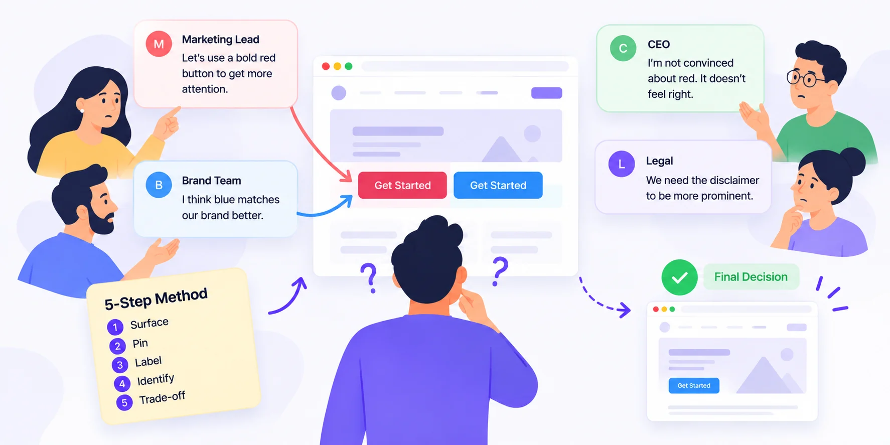 From-Conflicting-Feedback-to-Final-Decision