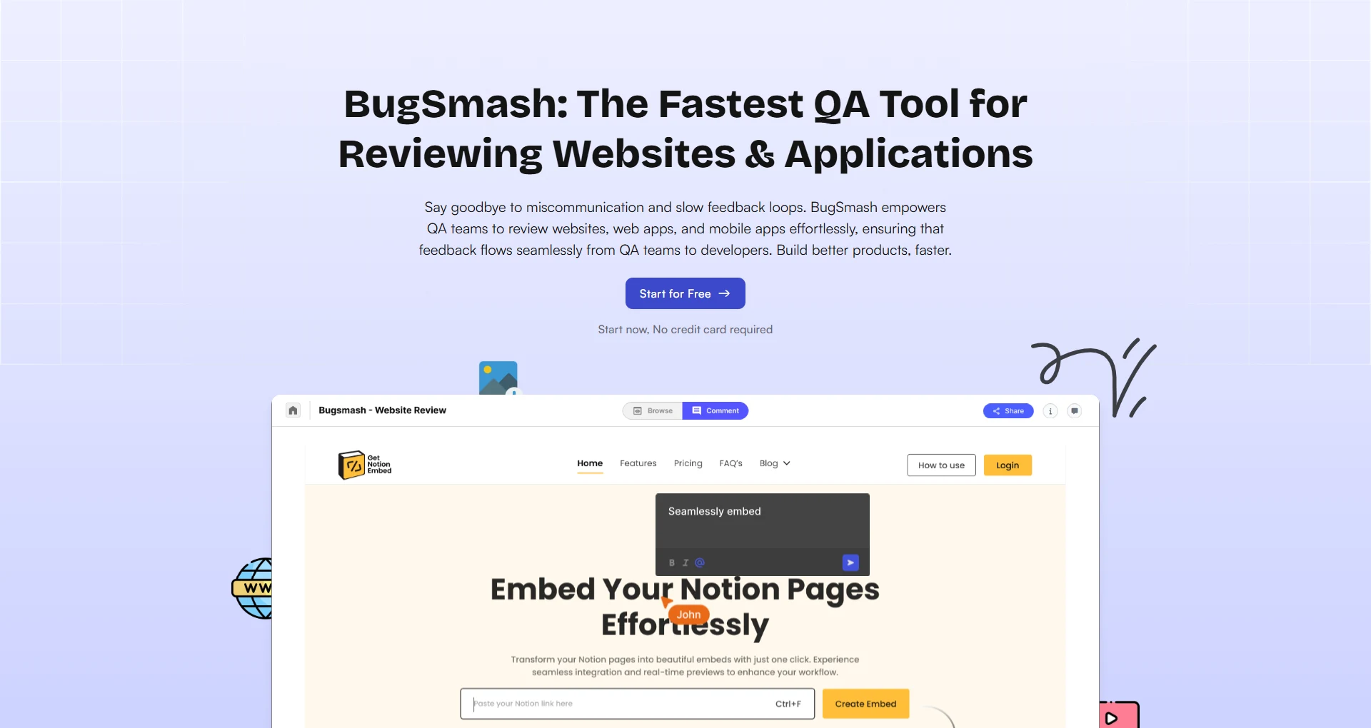 #1 Visual Feedback Tool for Developers & QA Teams | BugSmash